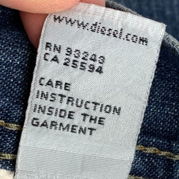 Diesel Only the Brave Women's Blue Denim Jeans - Picture 9 of 12